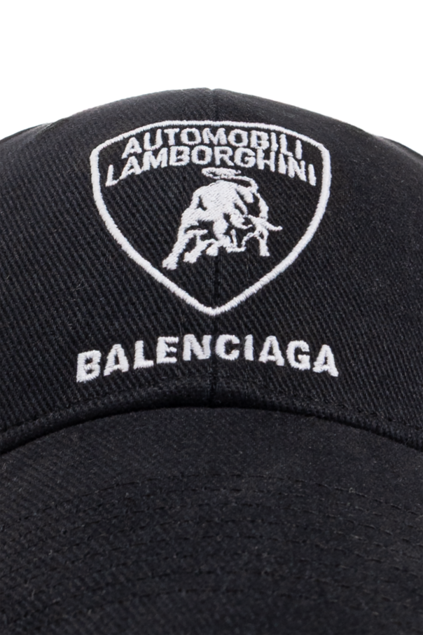 【 BALENCIAGA 】 Balenciaga Automobili Lamborghini キャップ Men's Balenciaga I Automobili Lamborghini Cap in Black